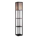 Floor Lamps: Shelf Floor Lamp - Shade Diffused Light Source with Open-Box Shelves