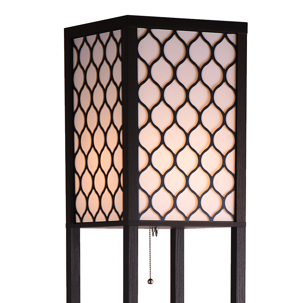 Floor Lamps: Shelf Floor Lamp - Shade Diffused Light Source with Open-Box Shelves