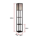Floor Lamps: Shelf Floor Lamp - Shade Diffused Light Source with Open-Box Shelves