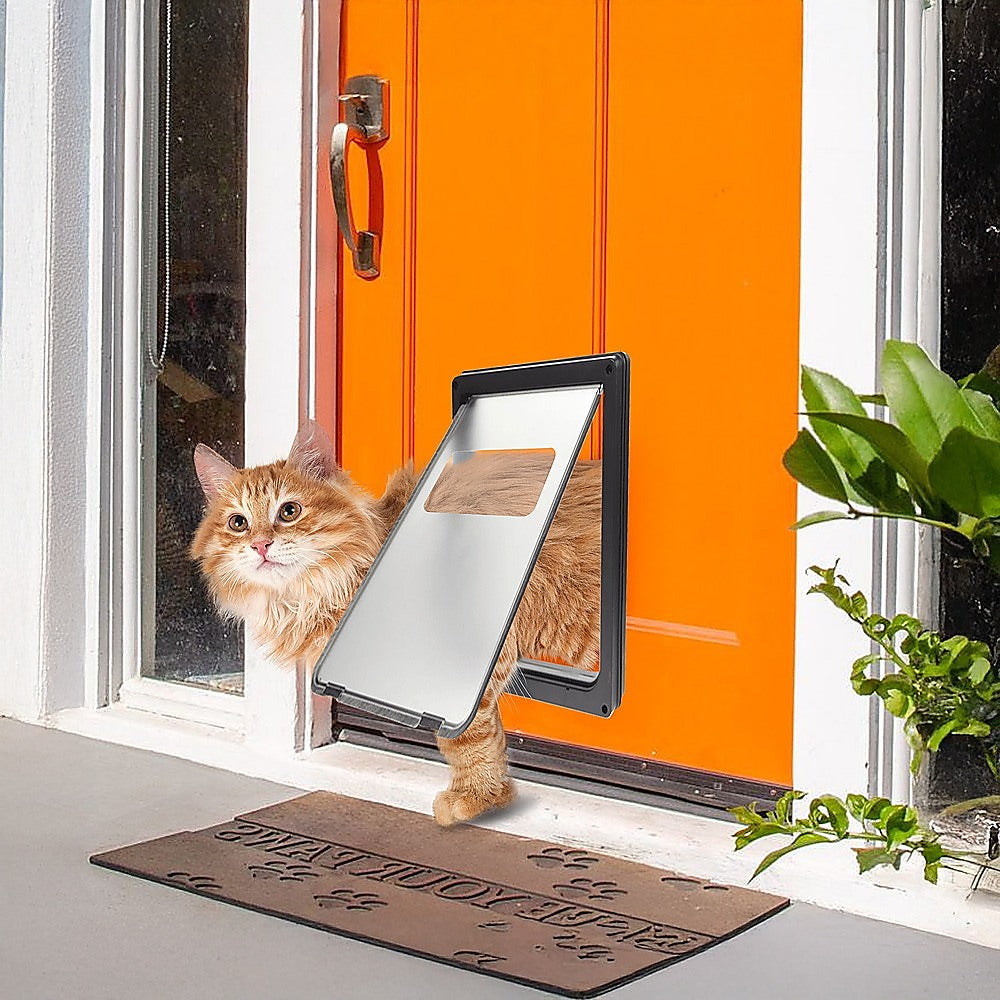 Cat & Dog Flaps: Pet Cat Dog Safe Security Flap Locking Door