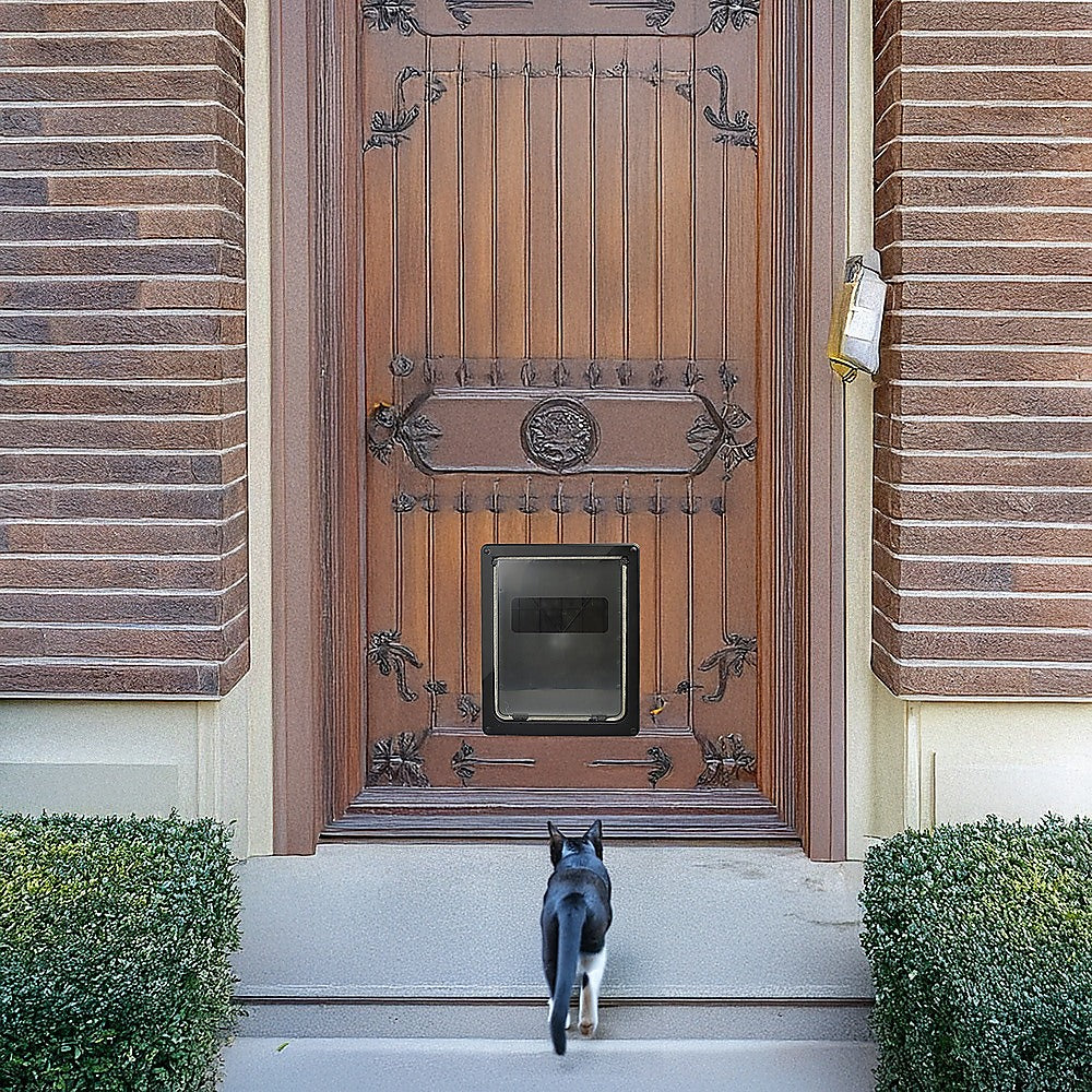 Cat & Dog Flaps: Pet Cat Dog Safe Security Flap Locking Door