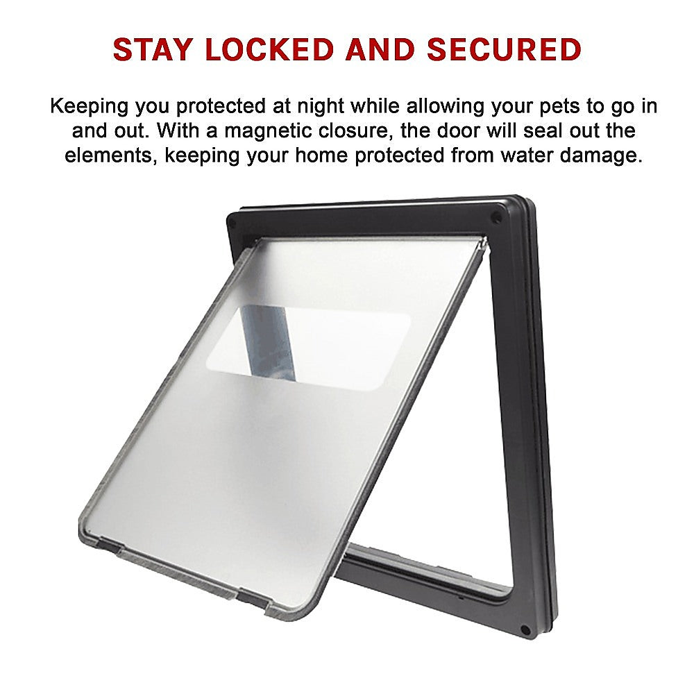 Cat & Dog Flaps: Pet Cat Dog Safe Security Flap Locking Door