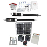 1000KG 20W Solar Double Swing Auto Motor Remote Gate Opener