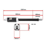 1200KG 20W Solar Double Swing Auto Motor Remote Gate Opener