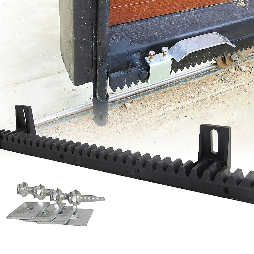 Fence & Gate Accessories: Sliding Gate Hardware Accessories Kit - 4m Gear Rack Track
