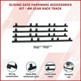 Fence & Gate Accessories: Sliding Gate Hardware Accessories Kit - 4m Gear Rack Track