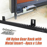 Fence & Gate Accessories: Sliding Gate Hardware Accessories Kit - 4m Gear Rack Track