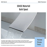 304SS Waterfall Bath Spout