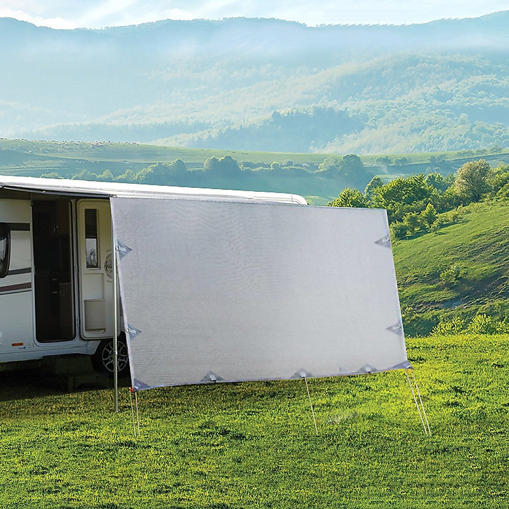 Awnings: 4.6m Caravan Privacy Screen Side Sunscreen Sun Shade for 16' Roll Out Awning