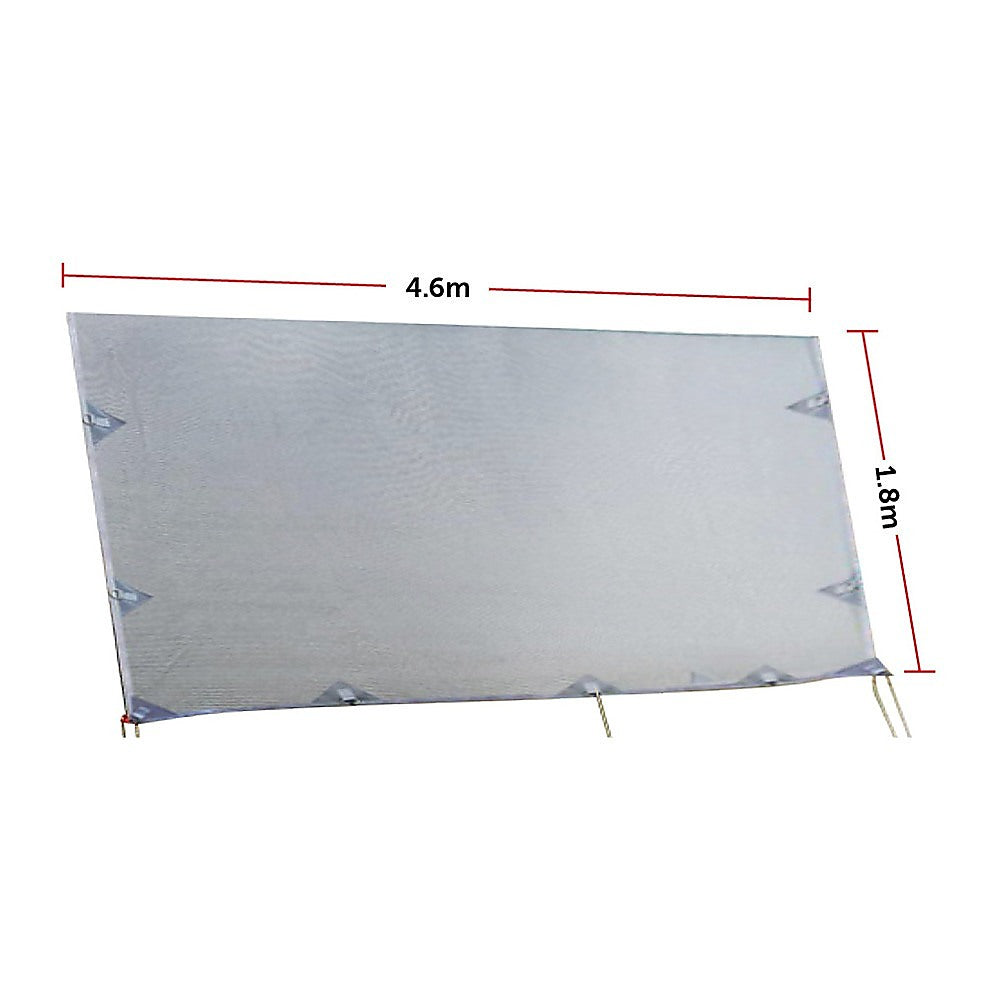 Awnings: 4.6m Caravan Privacy Screen Side Sunscreen Sun Shade for 16' Roll Out Awning