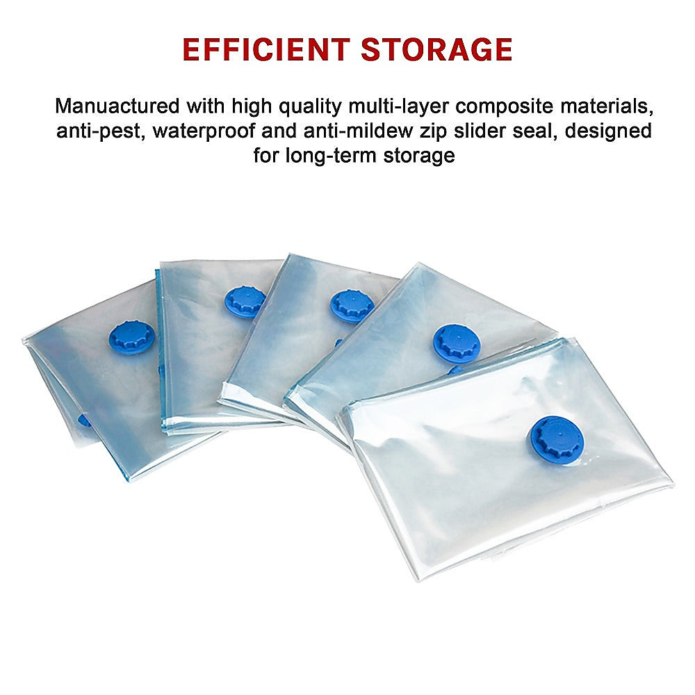 Storage Boxes: Vacuum Bags Clothes Sealed Clothing Bag Travel Compact Storage Space Saver x20