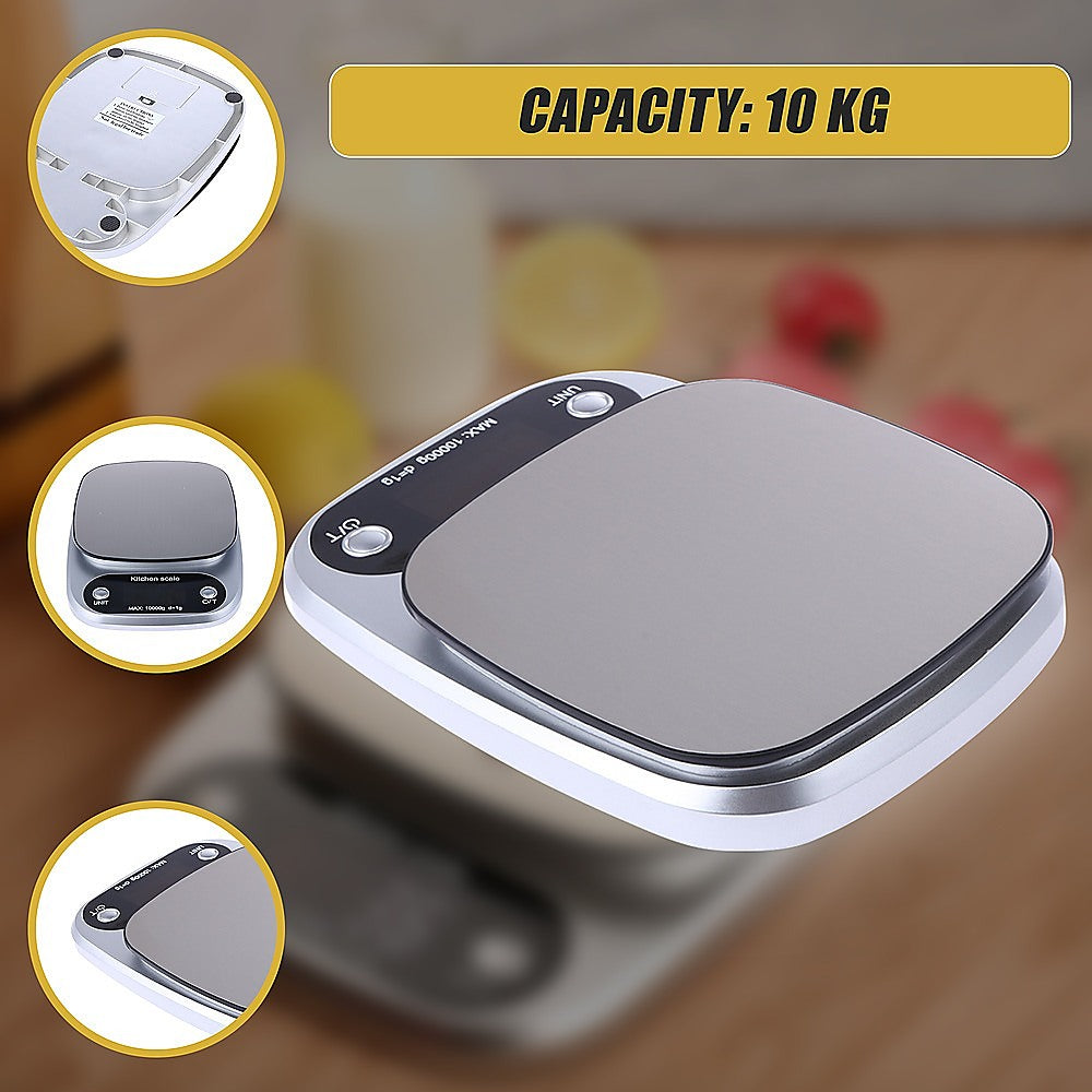Kitchen Scales: Digital Kitchen Scale LCD Electronic Postal Food Weight Scales 10kg/1g
