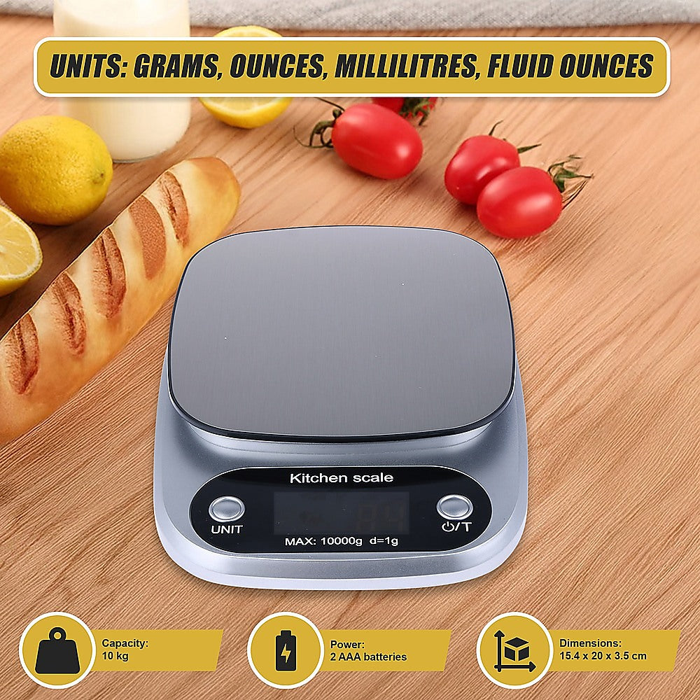 Kitchen Scales: Digital Kitchen Scale LCD Electronic Postal Food Weight Scales 10kg/1g
