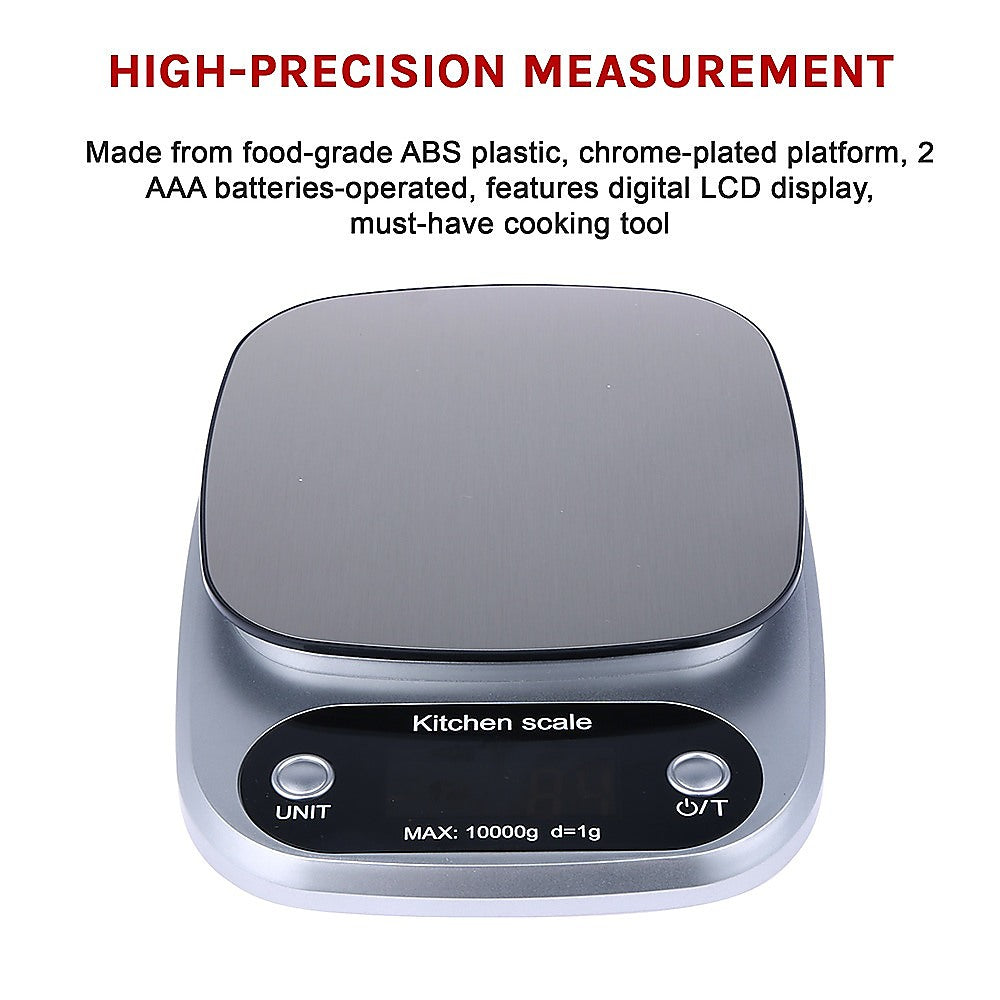 Kitchen Scales: Digital Kitchen Scale LCD Electronic Postal Food Weight Scales 10kg/1g