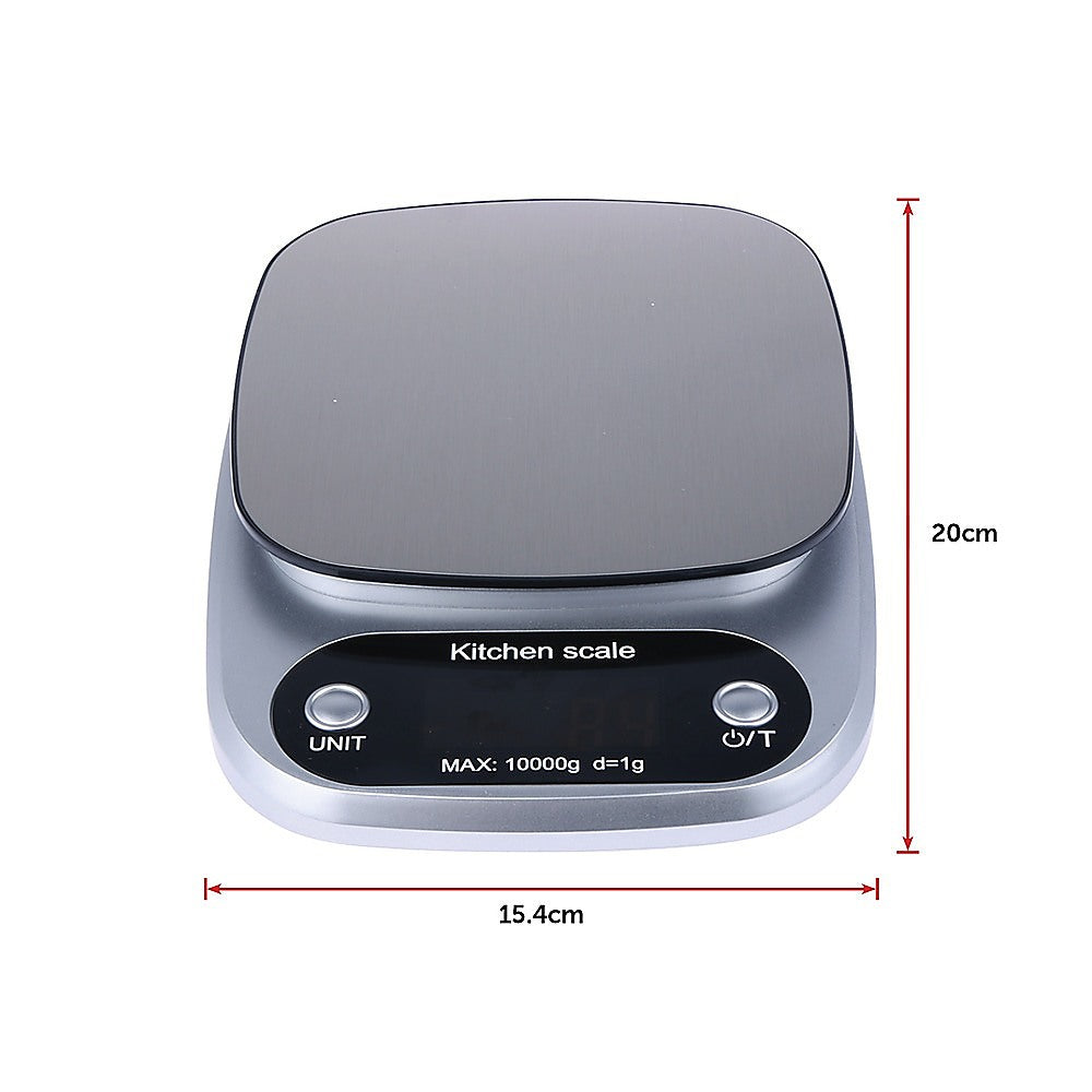 Kitchen Scales: Digital Kitchen Scale LCD Electronic Postal Food Weight Scales 10kg/1g