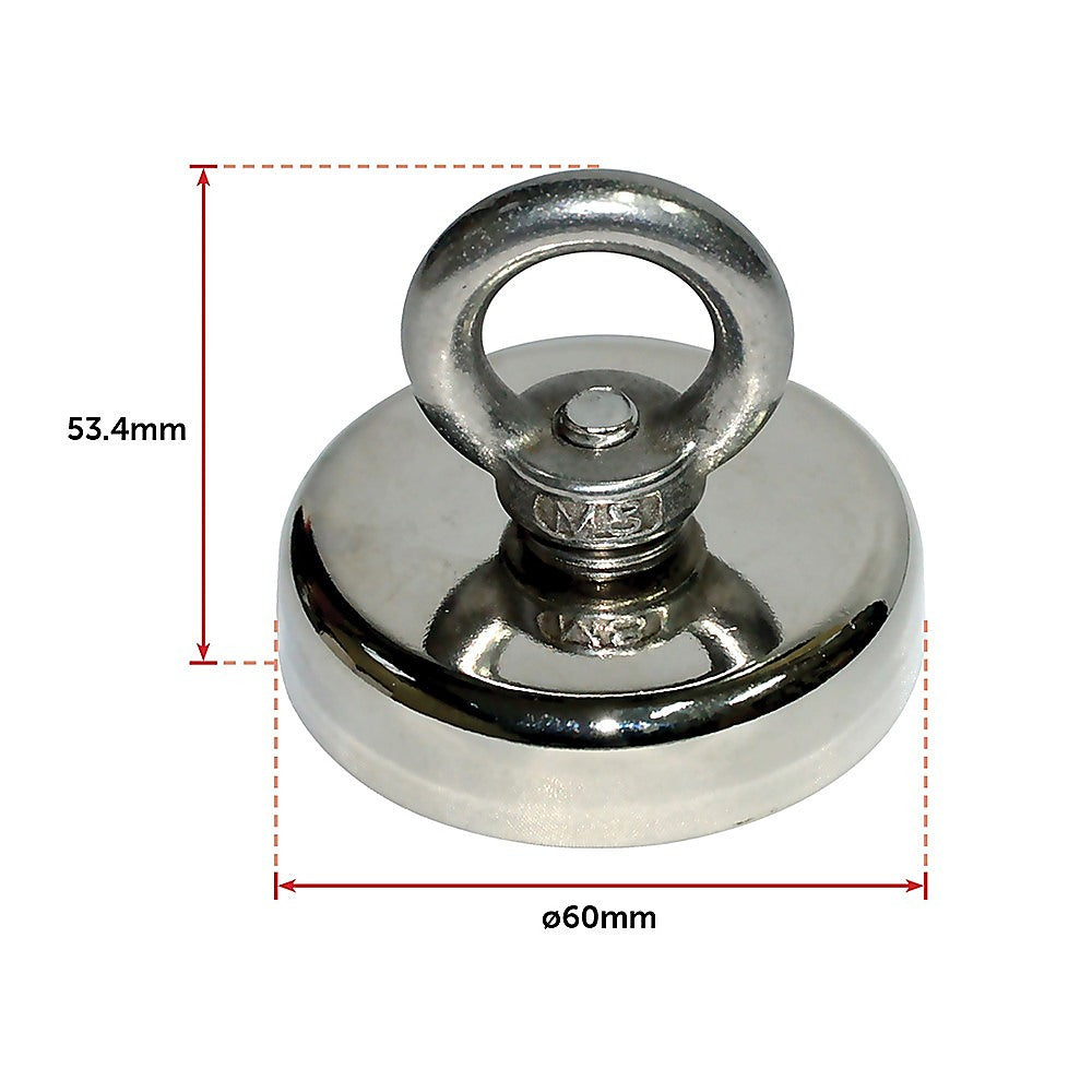 Fishing Tackle: 112Kg Salvage Strong Recovery Magnet Neodymium Hook