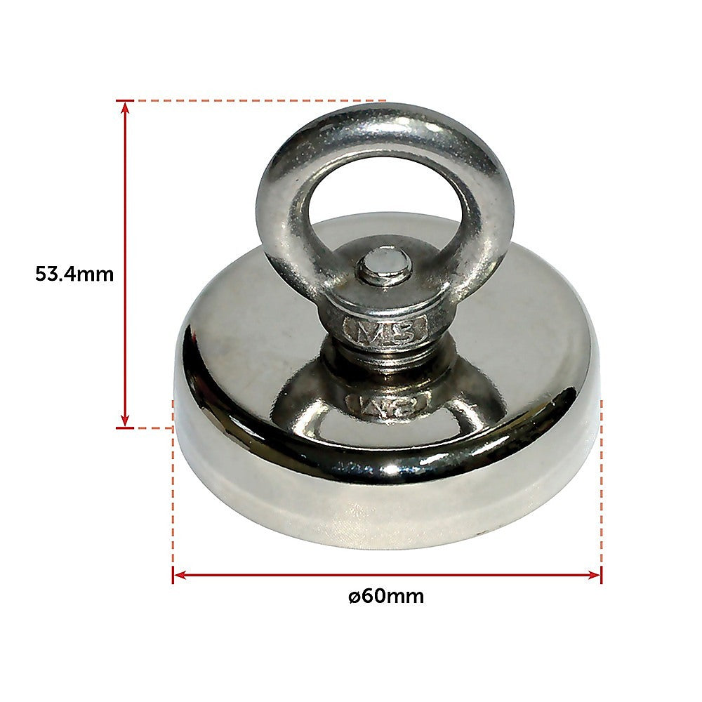 Fishing Tackle: 112Kg Salvage Strong Recovery Magnet Neodymium Hook