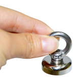 12Kg SALVAGE Strong MAGNET N52 Neodymium Eyebolt Circular Ring