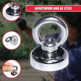 12Kg SALVAGE Strong MAGNET N52 Neodymium Eyebolt Circular Ring