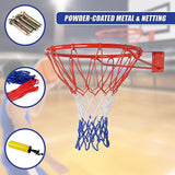 Basketball & Basketball Accessories: Pro Size Wall Mounted Basketball Hoop Ring Goal Net Rim Dunk Shooting Outdoor