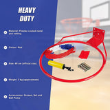 Basketball & Basketball Accessories: Pro Size Wall Mounted Basketball Hoop Ring Goal Net Rim Dunk Shooting Outdoor