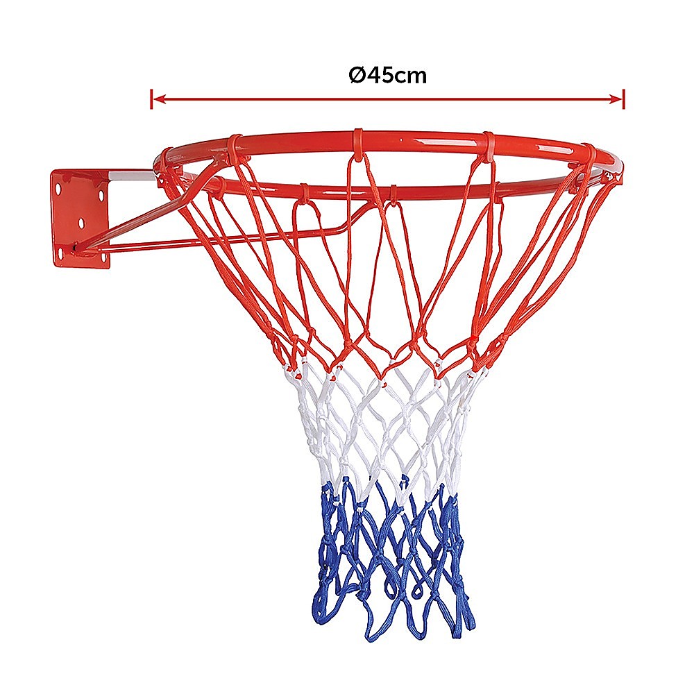 Basketball & Basketball Accessories: Pro Size Wall Mounted Basketball Hoop Ring Goal Net Rim Dunk Shooting Outdoor