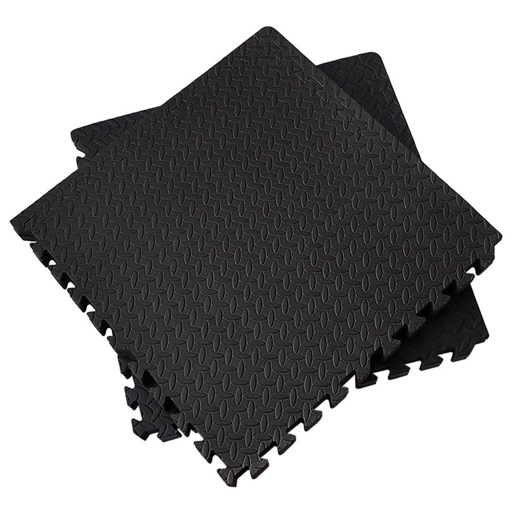 Gym Equipment & Accessories: 12 Tiles EVA Rubber Foam Gym Mat 60x60cm  2.5cm Thick Fitness Flooring Set