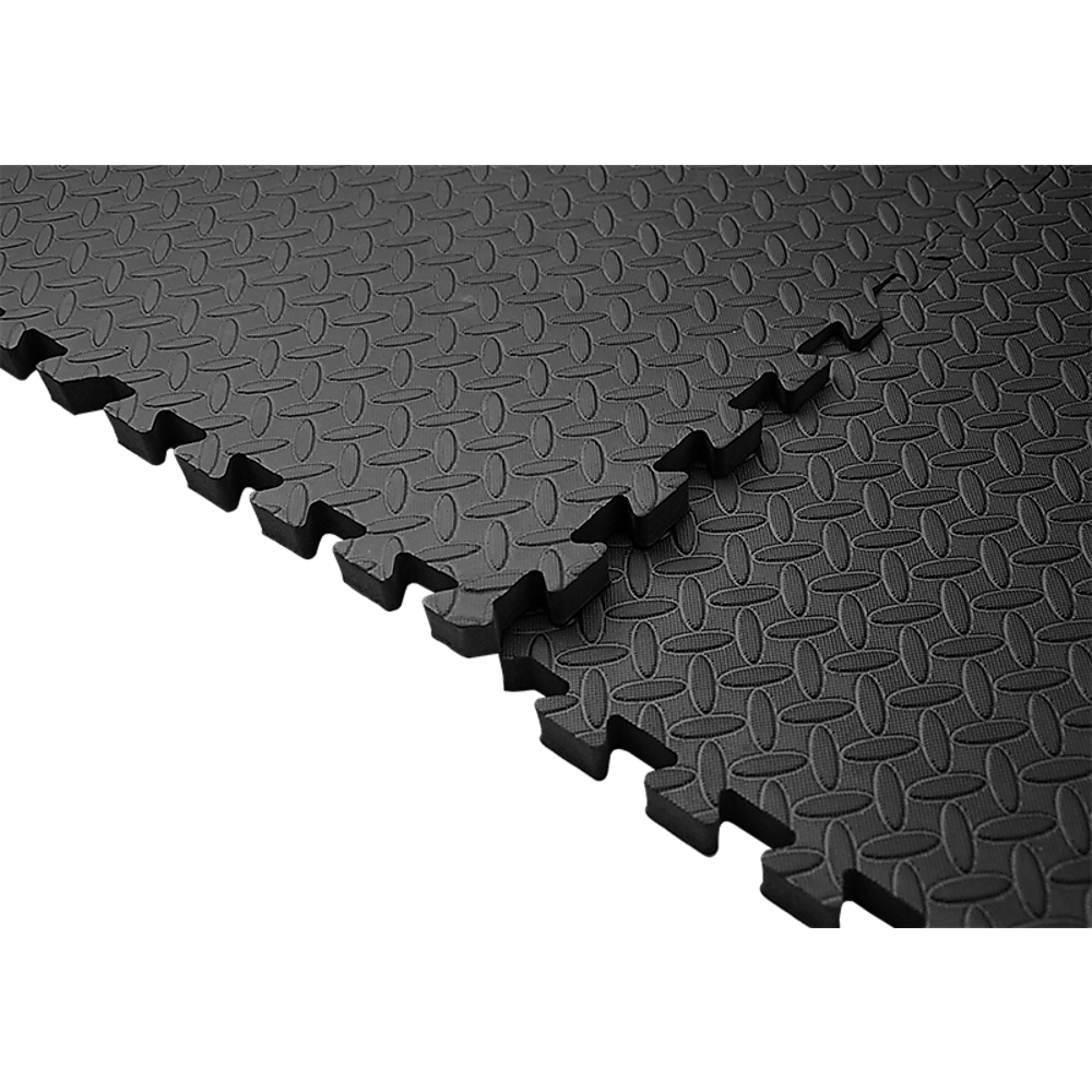 Gym Equipment & Accessories: 12 Tiles EVA Rubber Foam Gym Mat 60x60cm  2.5cm Thick Fitness Flooring Set