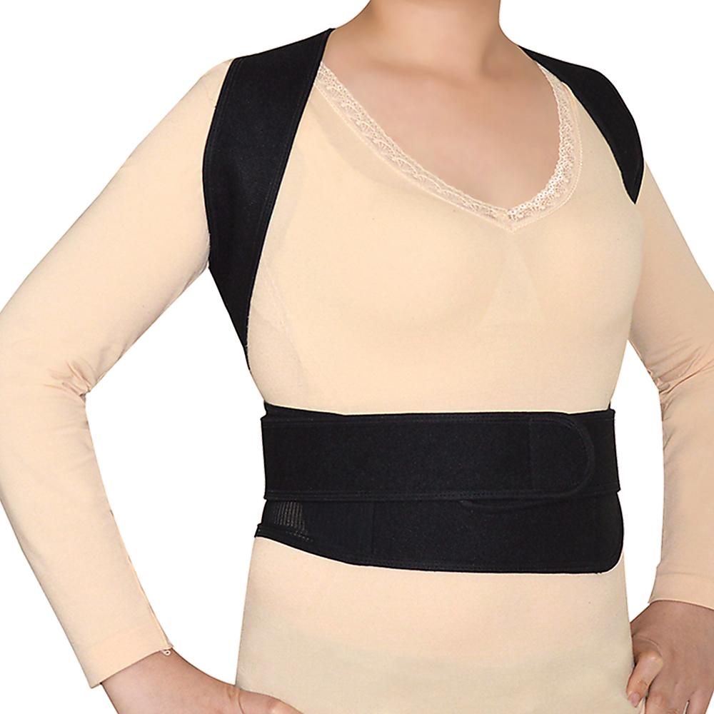 Supports & Braces: Lower Back Brace Unisex Posture Corrector Lumbar Support - Large
