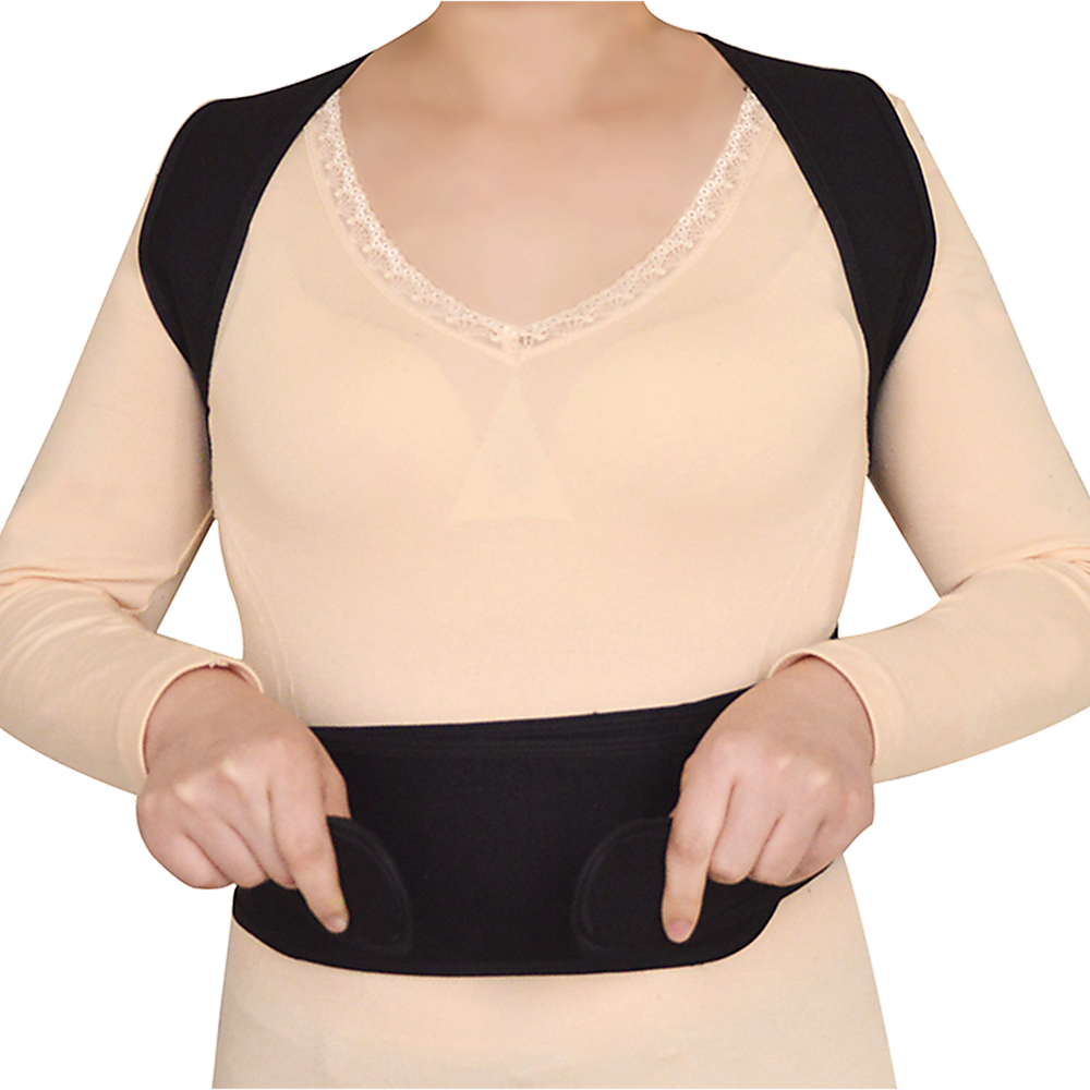 Supports & Braces: Lower Back Brace Unisex Posture Corrector Lumbar Support - Large