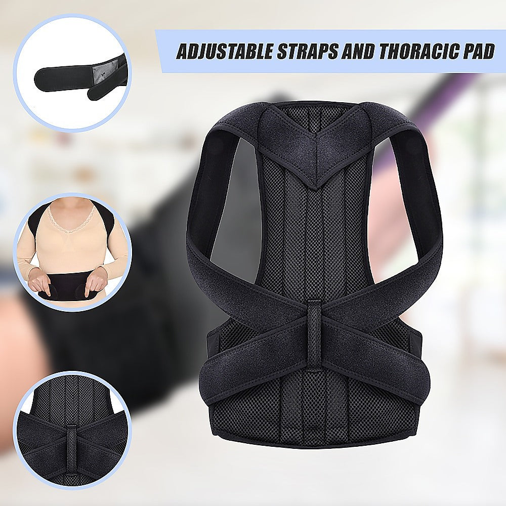 Supports & Braces: Lower Back Brace Unisex Posture Corrector Lumbar Support - Large