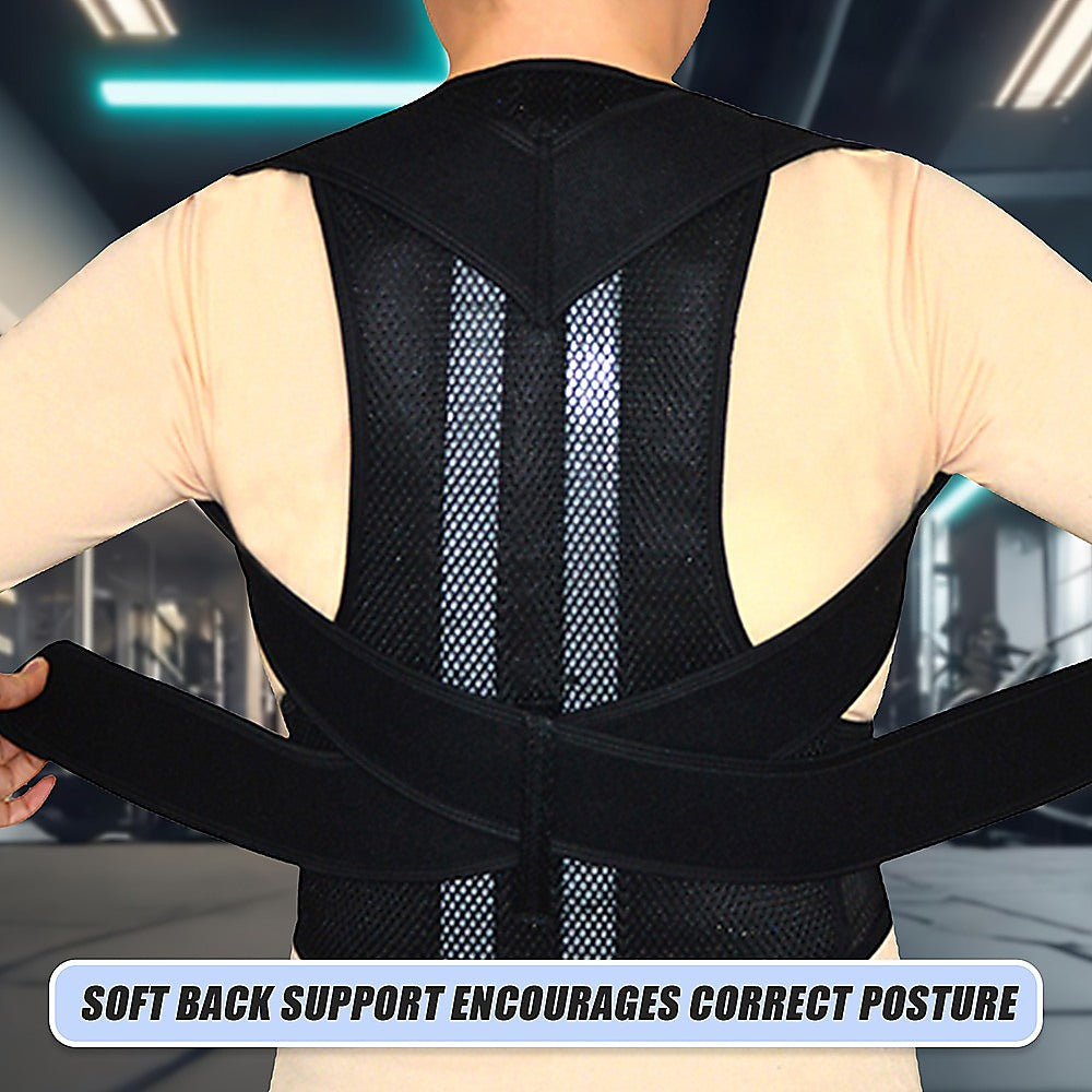 Supports & Braces: Lower Back Brace Unisex Posture Corrector Lumbar Support - Large