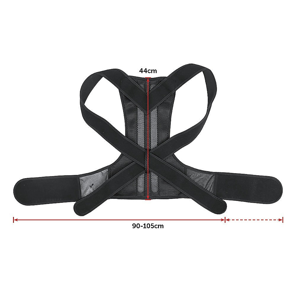 Supports & Braces: Lower Back Brace Unisex Posture Corrector Lumbar Support - Large
