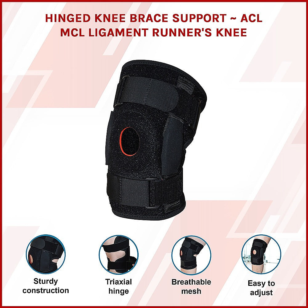 Supports & Braces: Hinged Knee Brace Support ~ ACL MCL ligament Runner's Knee
