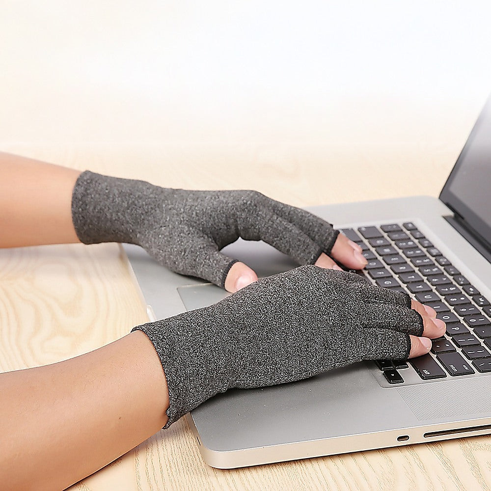 Supports & Braces: Arthritis Gloves Compression Joint Finger Hand Wrist Support Brace - Medium
