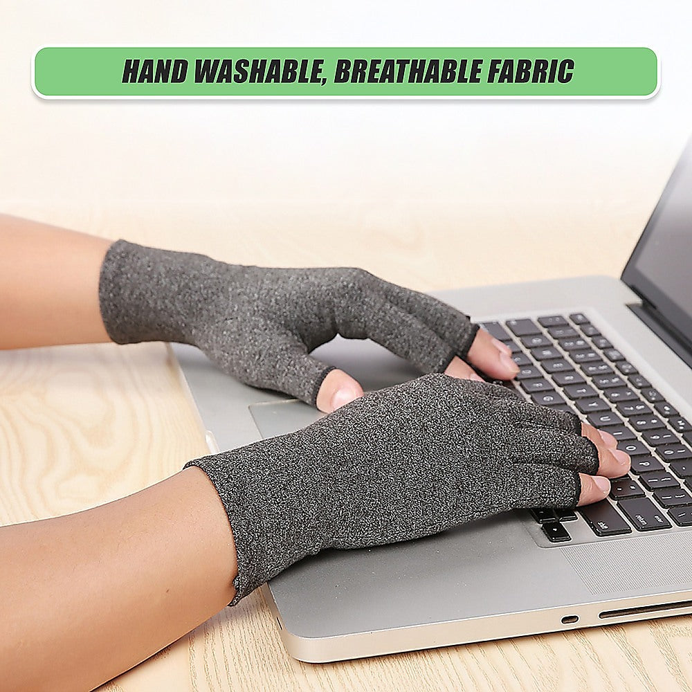 Supports & Braces: Arthritis Gloves Compression Joint Finger Hand Wrist Support Brace - Medium