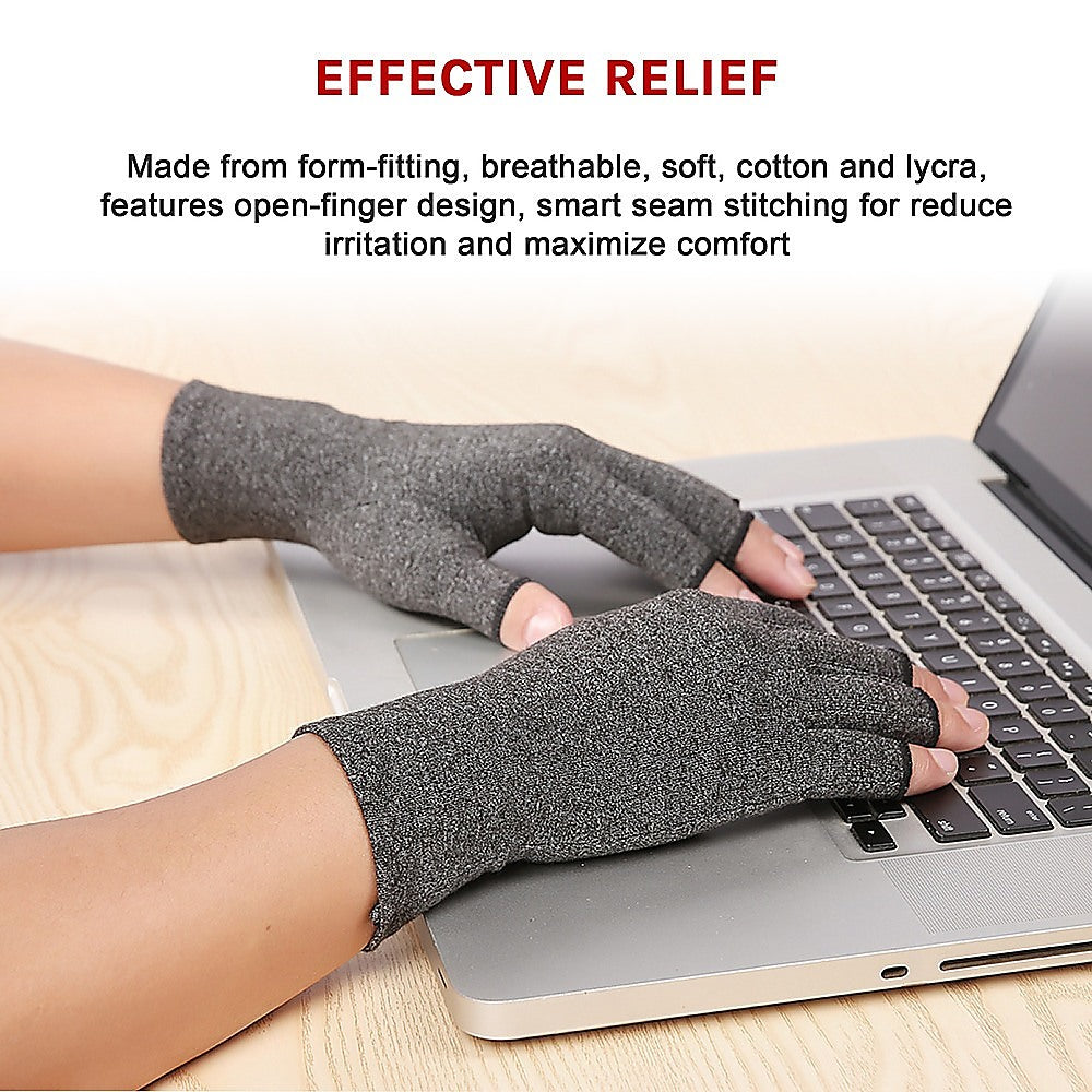 Supports & Braces: Arthritis Gloves Compression Joint Finger Hand Wrist Support Brace - Medium