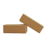 Yoga & Pilates: 2 x Cork Yoga Block Organic Yoga Prop Accessory Exercise Brick
