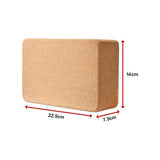 Yoga & Pilates: 2 x Cork Yoga Block Organic Yoga Prop Accessory Exercise Brick