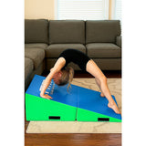 120x60x35cm Foldable Soft Incline Gymnastics Mat Wedge Yoga Gym Balance Training