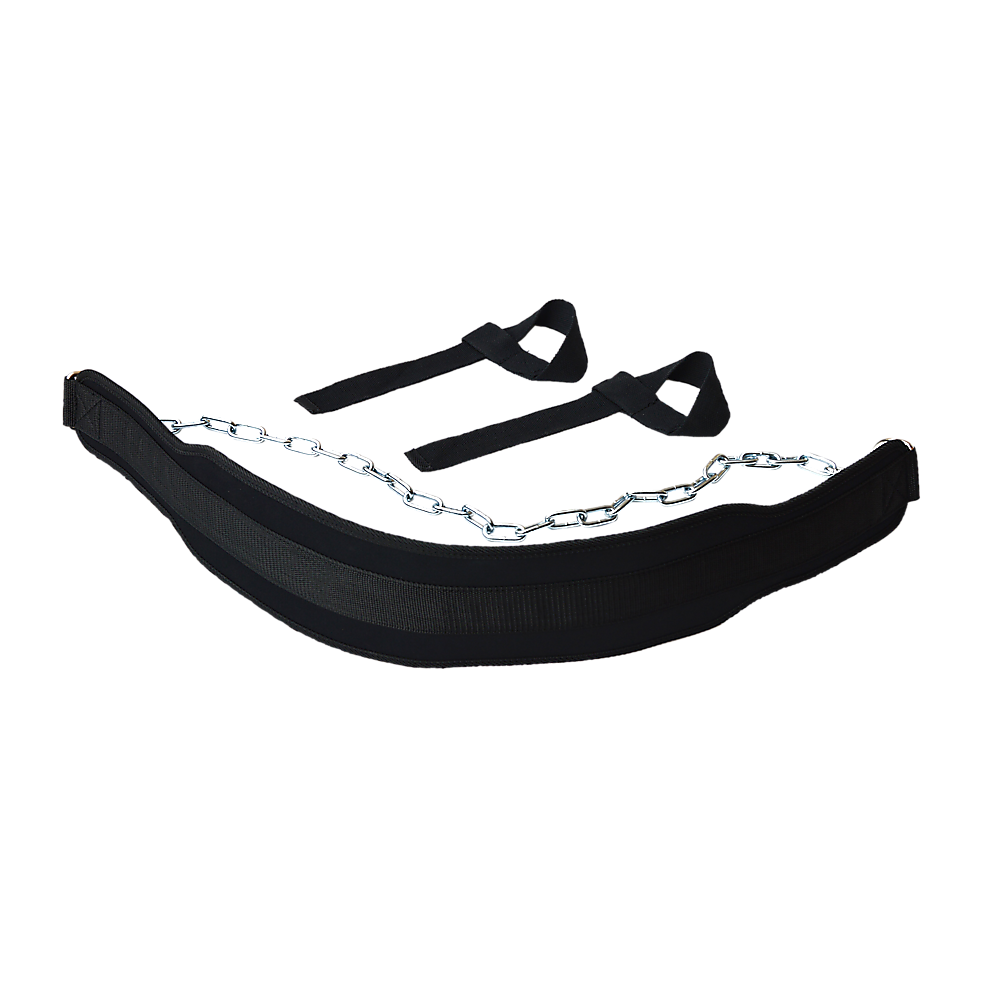 Gym Equipment & Accessories: Weight Lifting Belt Gym Back Pull Up Chain Dipping Dip Body Building Training