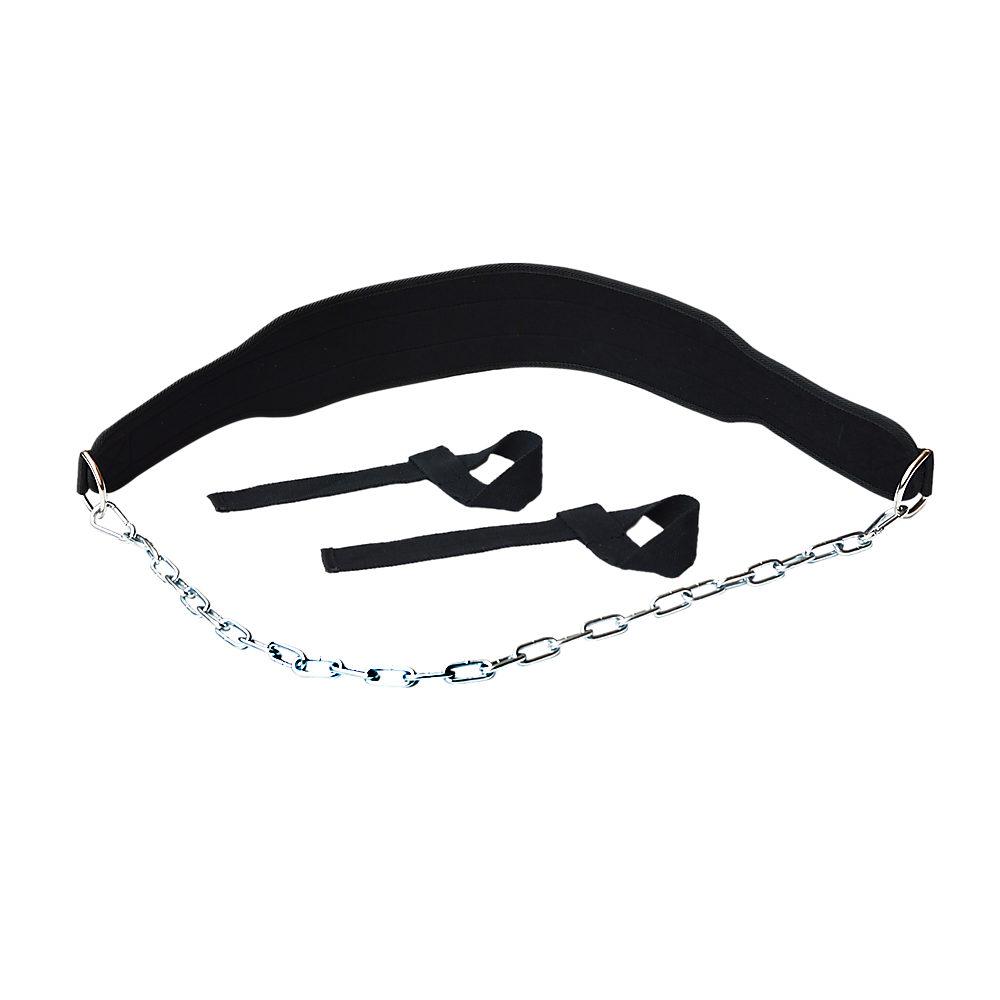 Gym Equipment & Accessories: Weight Lifting Belt Gym Back Pull Up Chain Dipping Dip Body Building Training