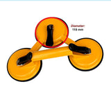 2x 150kg Load Aluminum Triple Suction Cup Pad Glazer Glass Sucker Remover Lifter