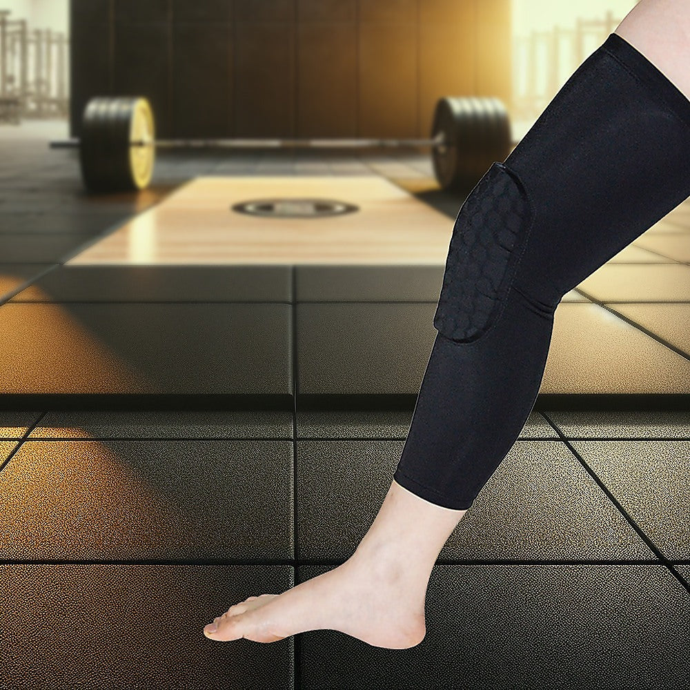 Supports & Braces: Knee Sleeve Compression Support Brace  Sports Running, Gym & Injury Protection