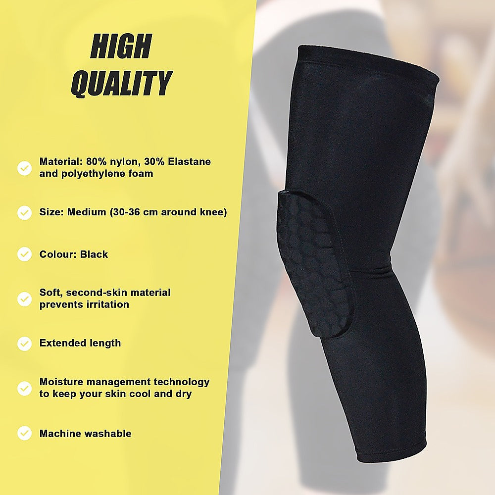 Supports & Braces: Knee Sleeve Compression Support Brace  Sports Running, Gym & Injury Protection