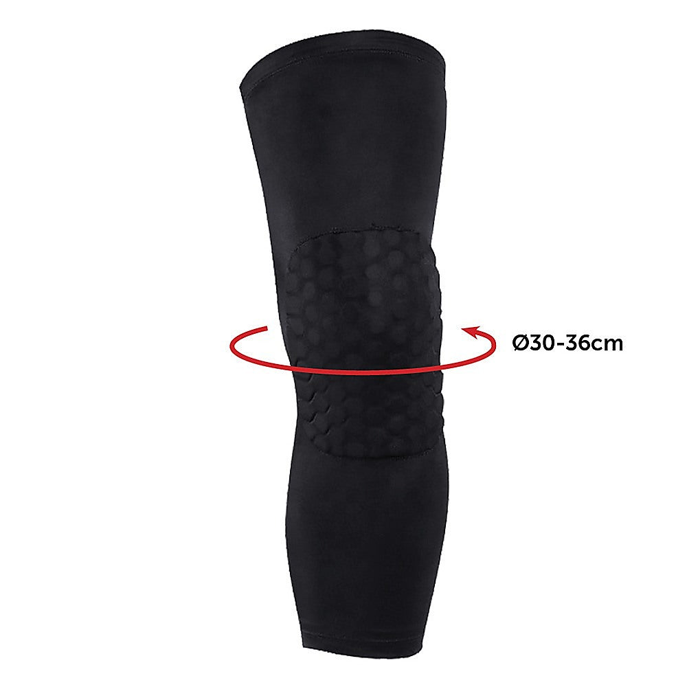 Supports & Braces: Knee Sleeve Compression Support Brace  Sports Running, Gym & Injury Protection