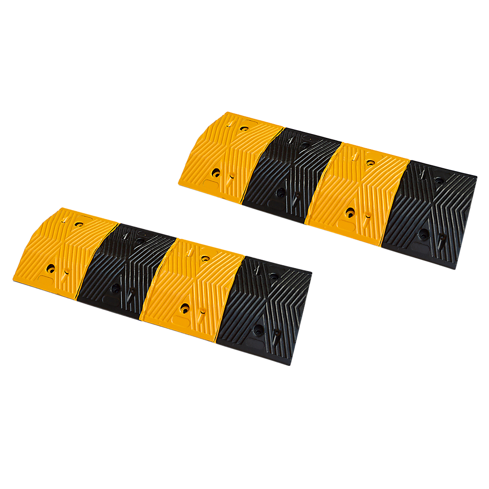 Gardening Accessories: Pair of 1m Long 60T Load Rubber Speed Bump Hump Modular Speed Humps Road Hump
