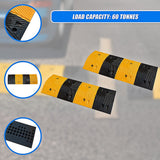 Gardening Accessories: Pair of 1m Long 60T Load Rubber Speed Bump Hump Modular Speed Humps Road Hump