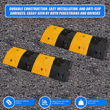 Gardening Accessories: Pair of 1m Long 60T Load Rubber Speed Bump Hump Modular Speed Humps Road Hump