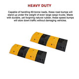 Gardening Accessories: Pair of 1m Long 60T Load Rubber Speed Bump Hump Modular Speed Humps Road Hump